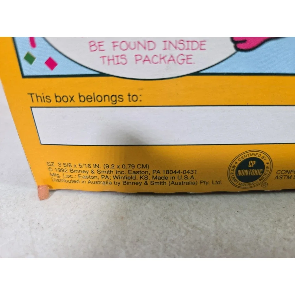 Vintage 1992 Crayola Big Box of 96 Crayons Includes Sharpener W/ Dandelion